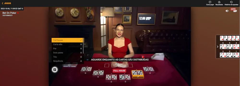 Bet on Poker resolução das apostas