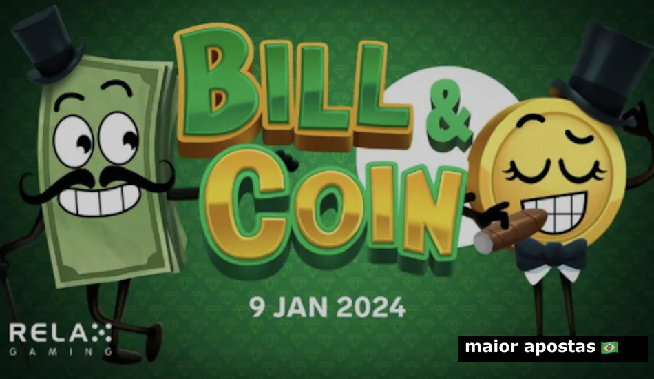 Relax Gaming lança jogo de Caça-Níqueis Bill & Coin com ganhos de até 10.000x