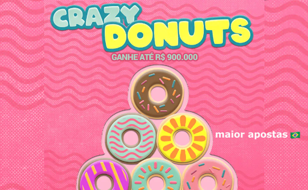 Interface-do-slot-Crazy-Donuts-da-provedora-de-jogos-Hacksaw-Gaming